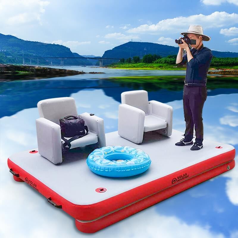 Water Floating Platform Magic Carpet Fishing Terrace Boat Yacht Floating Fishing Terrace Luia Rubber Dinghy Rubber Dinghy
