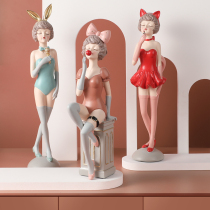 Bubble girl ornaments creative birthday wedding gift Nordic light luxury living room room decoration home decoration