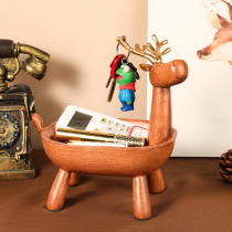 Creative Nordic enters the door to put the key porch storage box living room coffee table elk ornaments simple home decorations