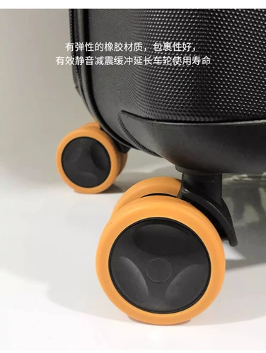 Чемодан, резиновый защитный чехол, универсальные силиконовые сменные резиновые кольца с аксессуарами, поворотные колеса