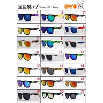 速卖通爆款spy sunglasses水银反光片墨镜男女潮人复古炫彩太阳镜