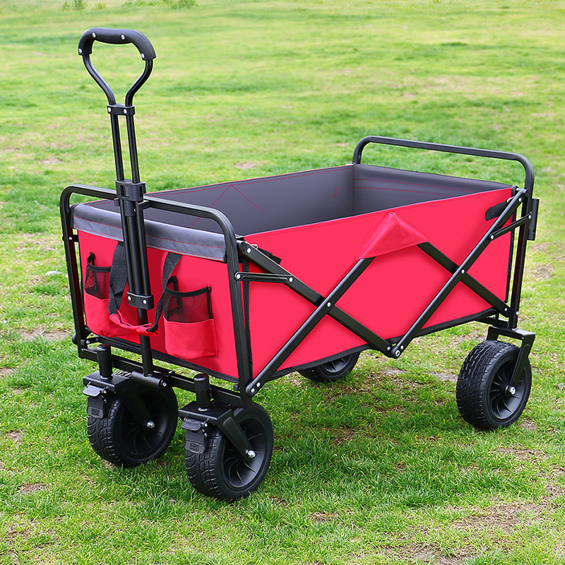 Outdoor Picnic Camping Trolley Camp cart Fishing Home Shopping Grocery Folding Carrying Lever Pull Trailer