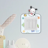 Декоративная креативная защитная крышка с рисунком на 𫔭 выключенной розетке, блокирующая набор декоративных бордюров, декоративные настенные наклейки, украшающие набор бордюров