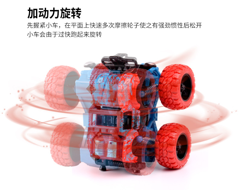四驱越野玩具车 耐摔惯性小汽车 图6