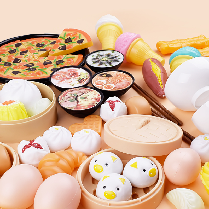 Simulation food model toy steamer simulation food girls play house children mini kitchenette snack buns