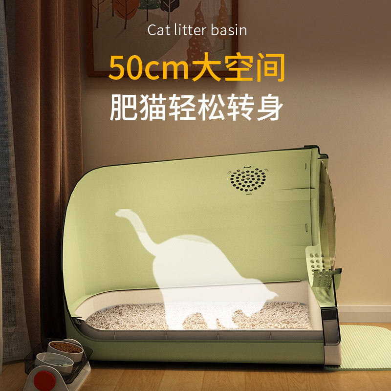 🐱 宠物猫砂盆推荐 | 全封闭式超大猫砂盆,防外溅神器!👍-猫砂盆-淘宝好物网