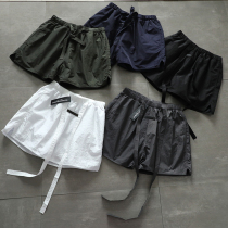 High Street Wind FG Comeback Small Crowd Tide summer men floating with loose casual draw rope wide leg 50% shorts