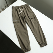 Quite sphincter with type men casual 100 lap washed pure cotton cotton cardo pocket tooling sports beam leg pants