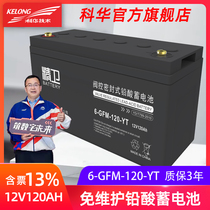 Kehua 12V120AH valve-regulated sealed maintenance-free lead-acid battery ups battery 6-GFM-120-YT