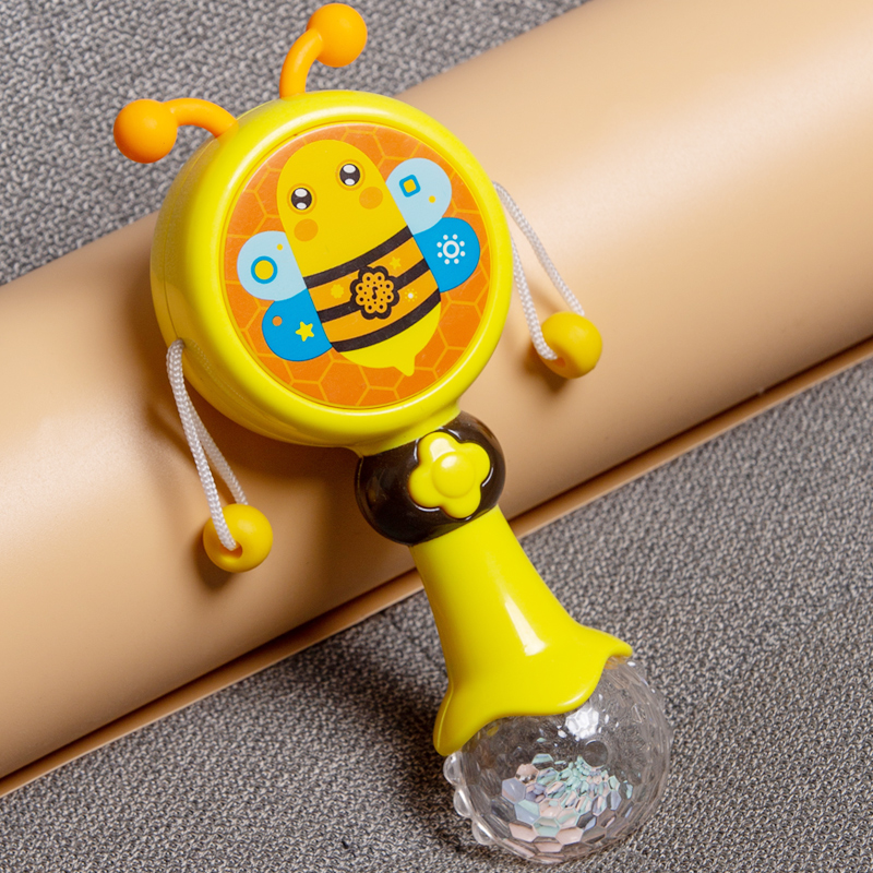 Sand hammer rattle baby toy grip nibble newborn kids training hand crank music baby boy girl