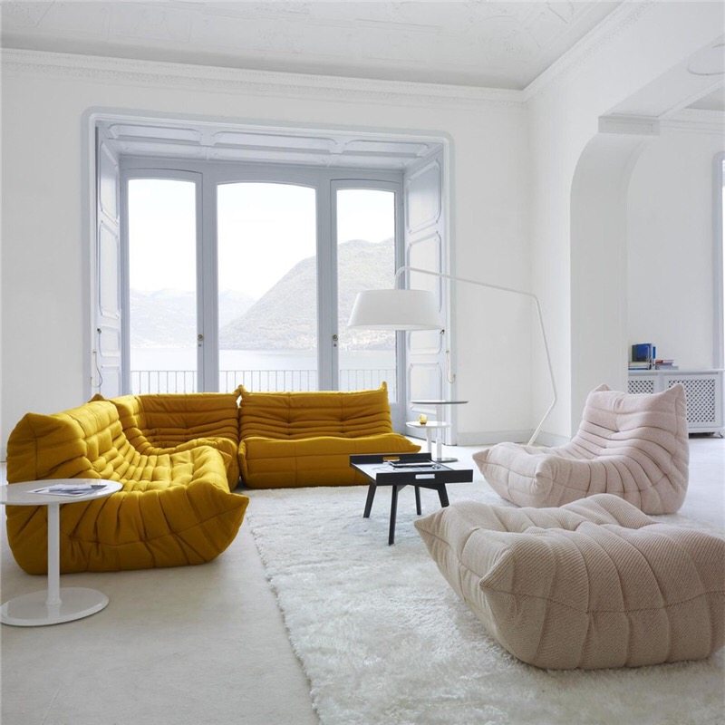 Fashion net red leisure lazy living room single sofa chair household caterpillar balcony small apartment simple tatami