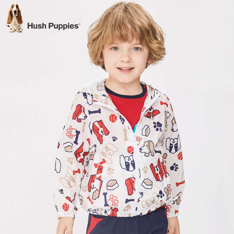 (Nhãn hiệu giải phóng mặt bằng) Toddler Boy áo gió mùa xuân và mùa thu Coat Trong Big Kids Zipper trùm đầu trẻ em mỏng áo gió.