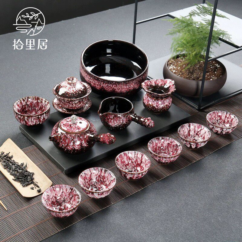 ten livable rabbit Jianzengfu tea furniture set Tianmu Glaze Kiln Changing Jun Kiln ceramic side to accompany the master's cup with the hand
