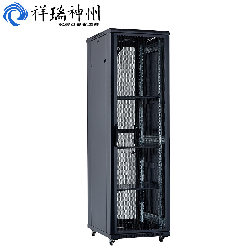 Xiangrui Shenzhou Shenzhou server cabinet 42u thickened Internet exchange work control cabinet 2 m A9 6042600 * 1000 * 2055 mesh door
