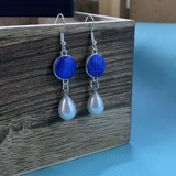 Модная ретро небольшая дизайнерская этническая подвеска из жемчуга, серьги, аксессуар, городской стиль, этнический стиль, серебро 925 пробы