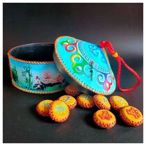 Mongolia Bag Styling Chess Mongolian Specialty Handsewn Leather Chess Touristic Souvenir Gift One Piece