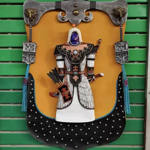 Монгольский элемент Новая кожаная живопись национальная характерная мастерская крытая настенная картина Монгольская сумка отель отель