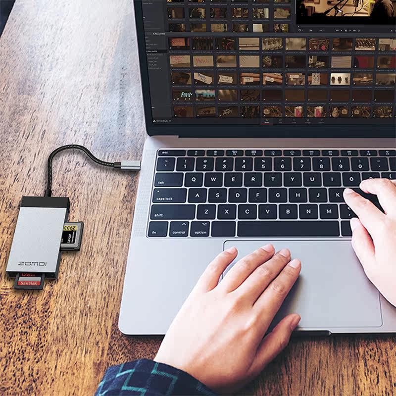 TYPE-C USB card reader XQD camera card SD conversion suitable for Dell XPS Lingyue achievement tour box notebook