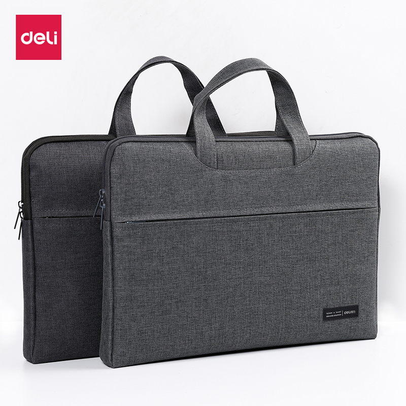 Deli Canvas Briefcase Document Bag Men's A4 Handbag Briefcase Tote Bag Conference Bag Laptop Bag File Bag Office Business Zipper Multi-Layer Large Capacity Storage Bag Deli Canvas Briefcase Document Bag Men's A4 Handbag Briefcase Tote Bag Conference Bag Laptop Bag File Bag Office Business Zipper Multi-Layer Large Capacity Storage Bag