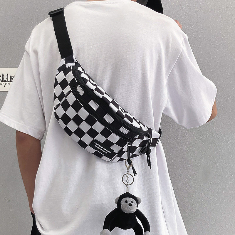 Chest Bag Men Ins Fashion Chauded Satchel Satchel boys Students Leisure Scapes Bag Men Personality pockets Men's running Small bags