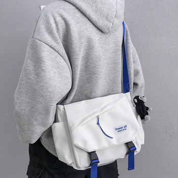 Men's Crossbody Bag Trendy Brand ins Workwear Style Japanese Casual Men's Bag Large Capacity Shoulder Bag Personalized Messenger Bag Trendy
