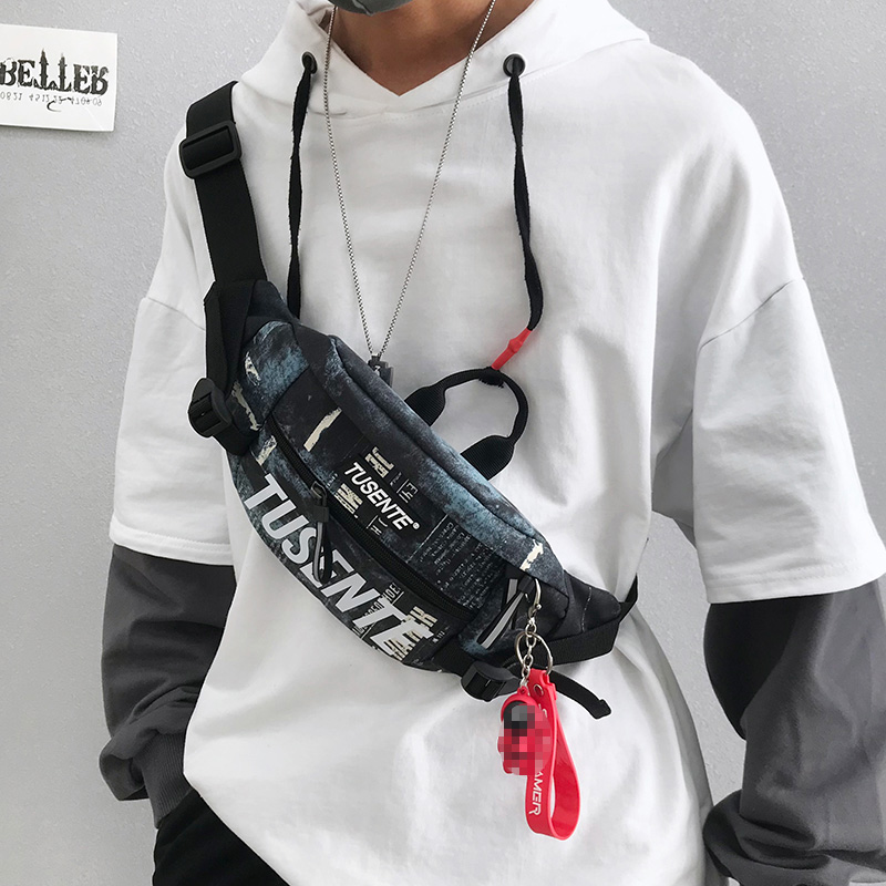 Tide Bracket Men's Slipper Bag in Fashion Trend Mobile Wastebag Male Casual Sacket Men's Bag