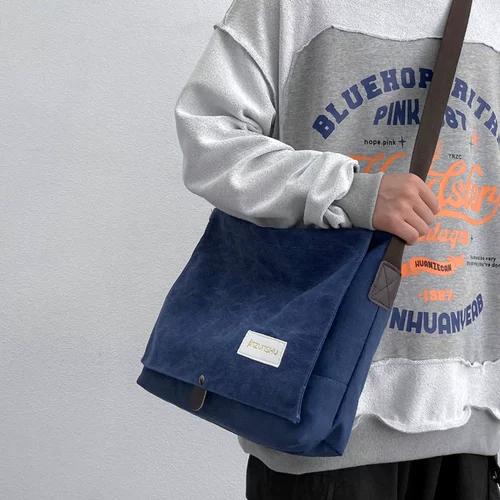 Классическая тканевая японская сумка через плечо для отдыха, брендовый ноутбук