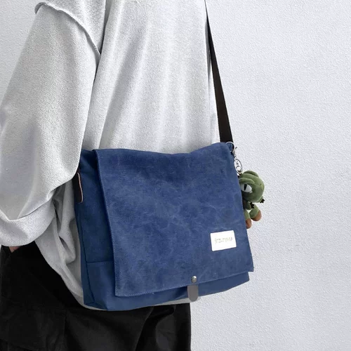 Классическая тканевая японская сумка через плечо для отдыха, брендовый ноутбук