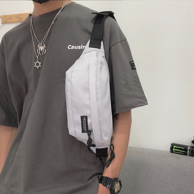 Chest Bag Men Ins Tide Card Purse Sports Students Single Shoulder Bag Casual 100 hitch Inclined Cross-bag Oblique Satchel