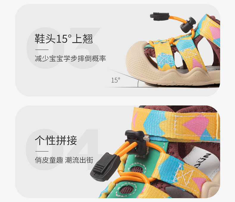 宝宝凉鞋男宝学步鞋夏季款婴儿凉鞋软底机能1一3岁溯溪凉鞋女童鞋 — 14