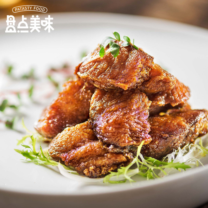 Count the delicious old Shanghai flavor lavender block 225g popcorn dried meat cooked meat cooked food semi-finished fast hand dish ready-to-eat