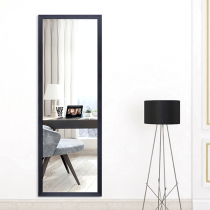  Nordic paste full-length mirror Wall-mounted mirror Solid wood fitting mirror wall-mounted full-length mirror Female home floor-to-ceiling mirror without punching