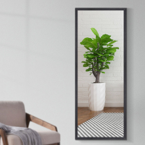  Solid wood full-length mirror Wall-mounted mirror wall-mounted full-length mirror household wall-mounted fitting mirror floor mirror self-adhesive punch-free female