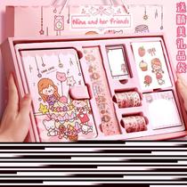 Hand ledger stickers One whole hand ledger Kit Gift Box of hand ledger Benteen girls family high face value gift bag cute girl