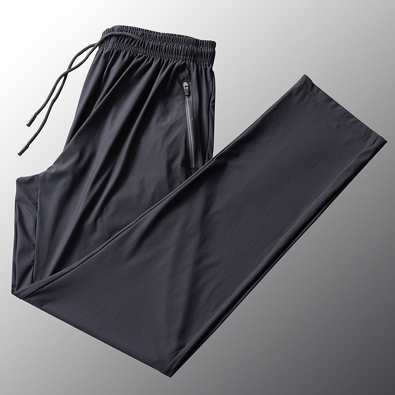 Summer ice pants men's quick-dry pants women's thin outdoor pants running sweatpants sunscreen pants silky long pants