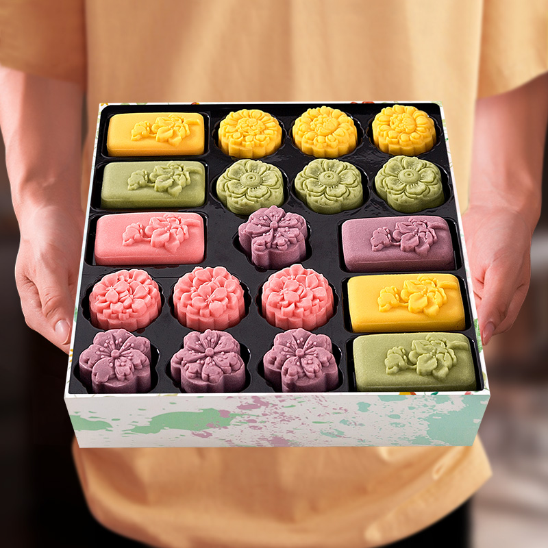 Shanghai specialty gift box gift gift flow heart milk yellow mung bean pastry multi-flavor buy 2 boxes get 1 box free to hand only 86