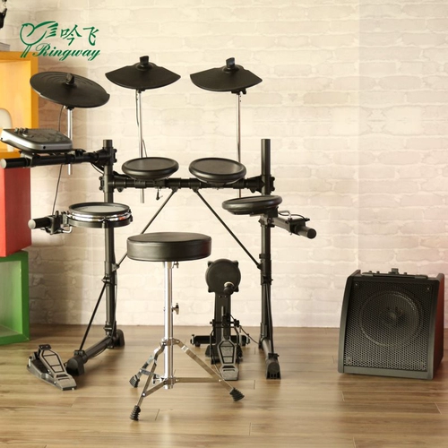 Yinfei TD92M Электрический барабан набор барабанов для детей для начинающих для домашнего использования Вводной экзамен по производительности Профессиональный удар Электронный барабан Электронный барабан