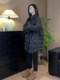 Black Mid-Length High-Neck down Jacket for Women, 2026 Spring New Style, Petite, Fashionable, Lightweight Cotton Coat