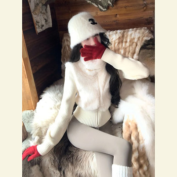 Spring Fashion for Petite Women: Stylish and Sophisticated Tops with a Chic, Chanel-Esque Knit and White Fur Patchwork Jacket