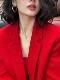 Early Spring Trendy and Versatile High-End Small Suit with Unique and Beautiful Temperament, Commuter Style Red Blazer for Women