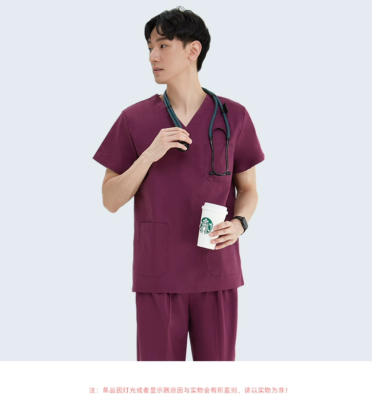 Áo choàng phẫu thuật, áo choàng rửa tay, áo choàng phòng mổ cotton nguyên chất nữ dài tay nhanh khô đồng phục y tá ngắn tay, đồng phục bác sĩ chà, quần yếm nam áo bảo hộ phòng sạch