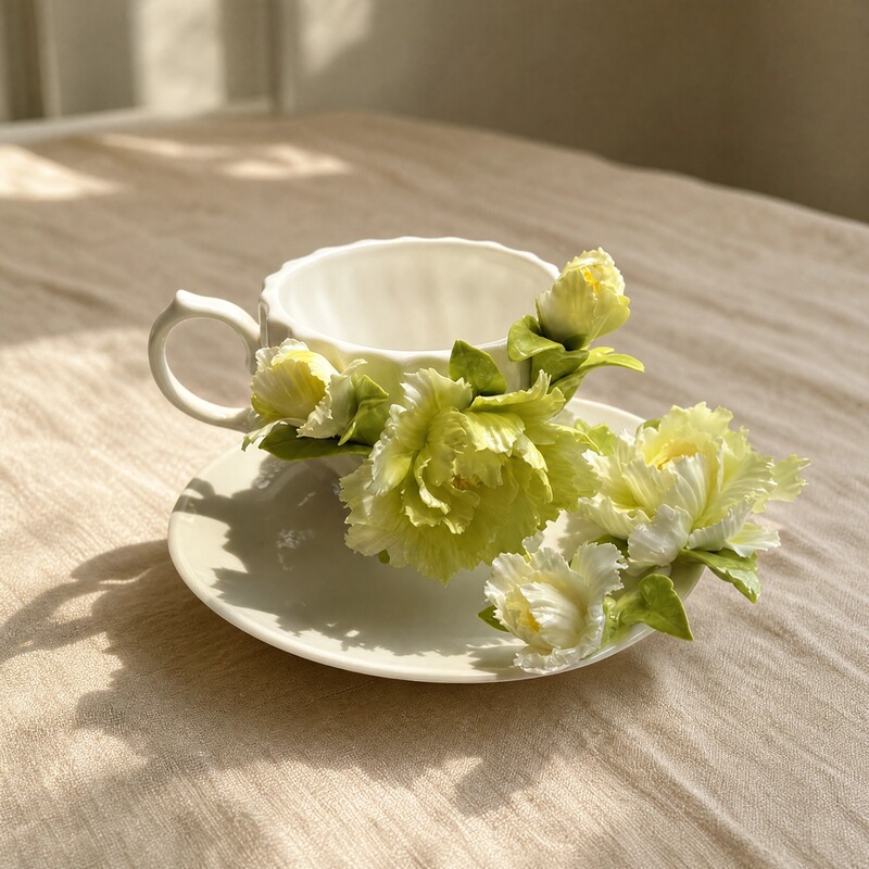 High-End Elegant Ceramic Intangible Cultural Heritage Hand-Painted Peony Coffee Cup and Saucer Set Water Cup Afternoon Tea Cup High-End Elegant Ceramic Intangible Cultural Heritage Hand-Painted Peony Coffee Cup and Saucer Set Water Cup Afternoon Tea Cup