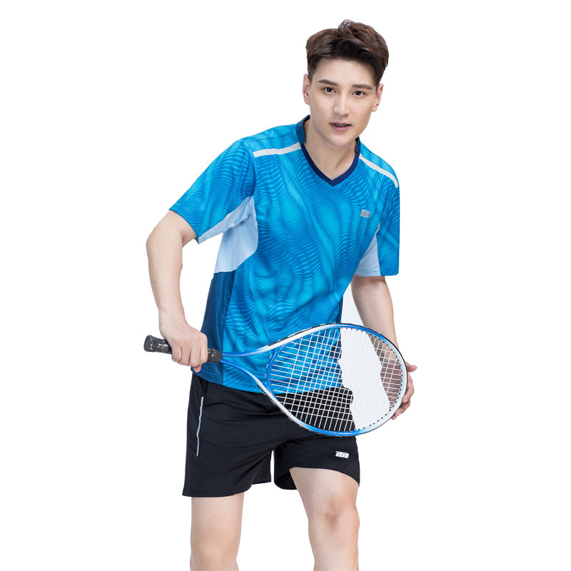Uke's Summer Badminton Suit Suit Men's Speed Dry Suction Perspiration Competitions Jersey Jersey Body Tennis Sportswear