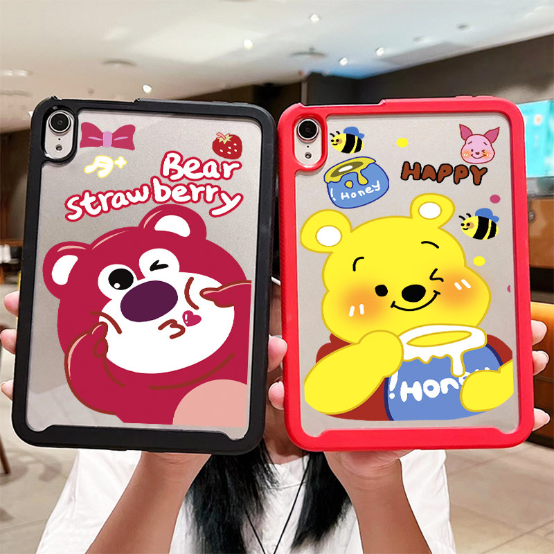 Suitable for 2020 anti-drop tablet case Pro 2021 version full screen 11 inches all-inclusive 2018 cute Winnie the Pooh transparent 2022 new ipadAir5 4 acrylic 1