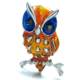 Fashionable and Compact Owl-Style Alloy Brooch, Hot-Selling on Aliexpress, Supplied by Manufacturers, Retail Vintage Badge