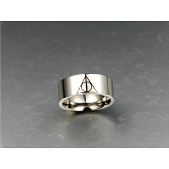 Ring Deathly Hallows Symbol Ring Movie and Television Accessories Titanium Steel Jewelry