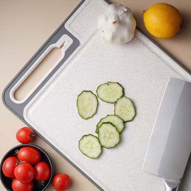 Stainless Steel Cutting Board Defrosting Board with Knife Sharpener Double-Sided Stainless Steel Multifunctional Cutting Board for Home Use