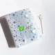 Milky White Star M5 Loose-Leaf Notebook A7 Planner A6 Half Card Life Four-Grid Storage