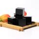 Natural Obsidian Cube Crystal Crafts, Square Ornaments, Feng Shui Stone Pendants, Seals, Home Desktop Decorations