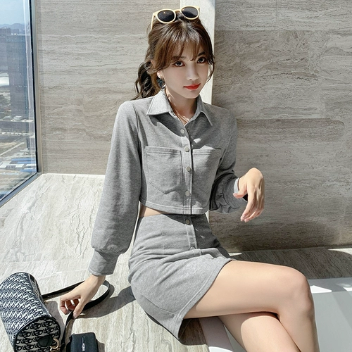 Осенний спортивный свитшот для отдыха, комплект, юбка, коллекция 2021, подходит для подростков